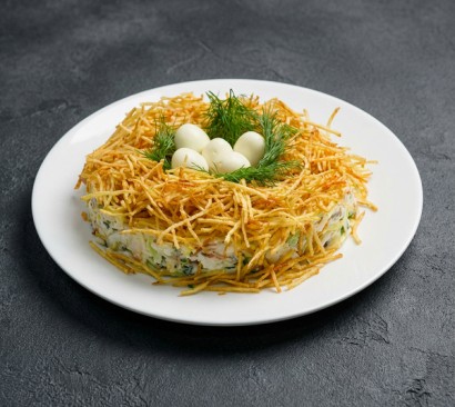 Салат "Гнездо глухаря"