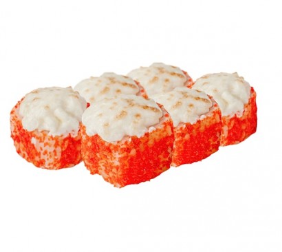 Запеченный ролл Снежный краб и Спайси лосось